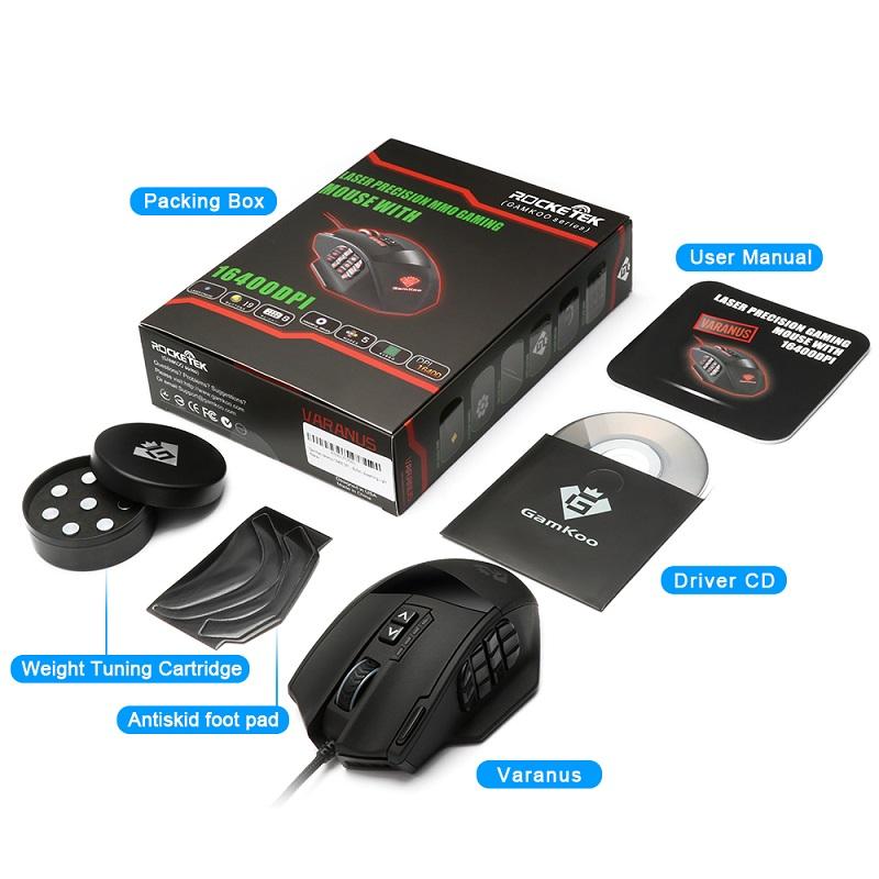 16400DPI USB Gaming Mouse - 19 Buttons