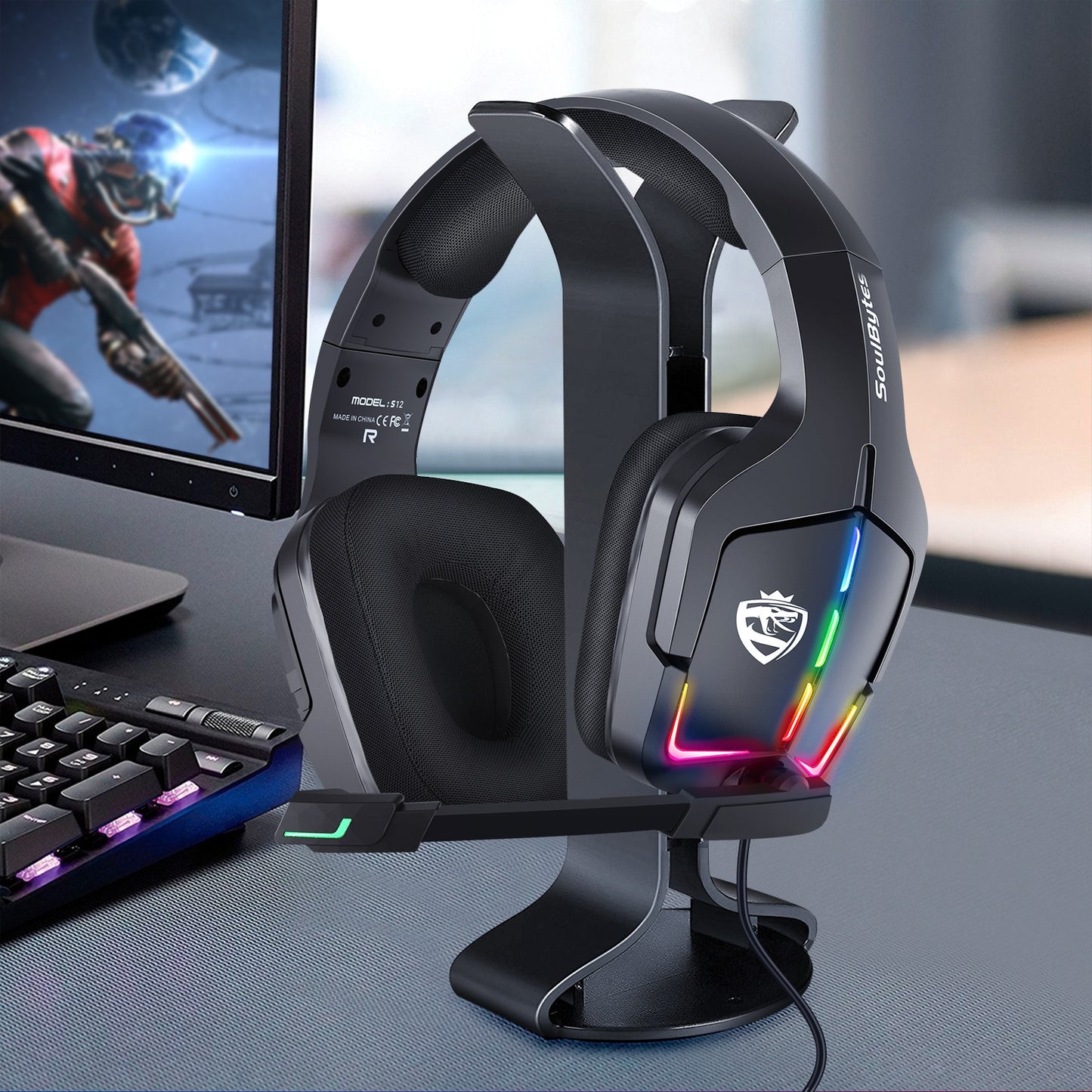 Head Mounted Wired Gaming Headset - RGB