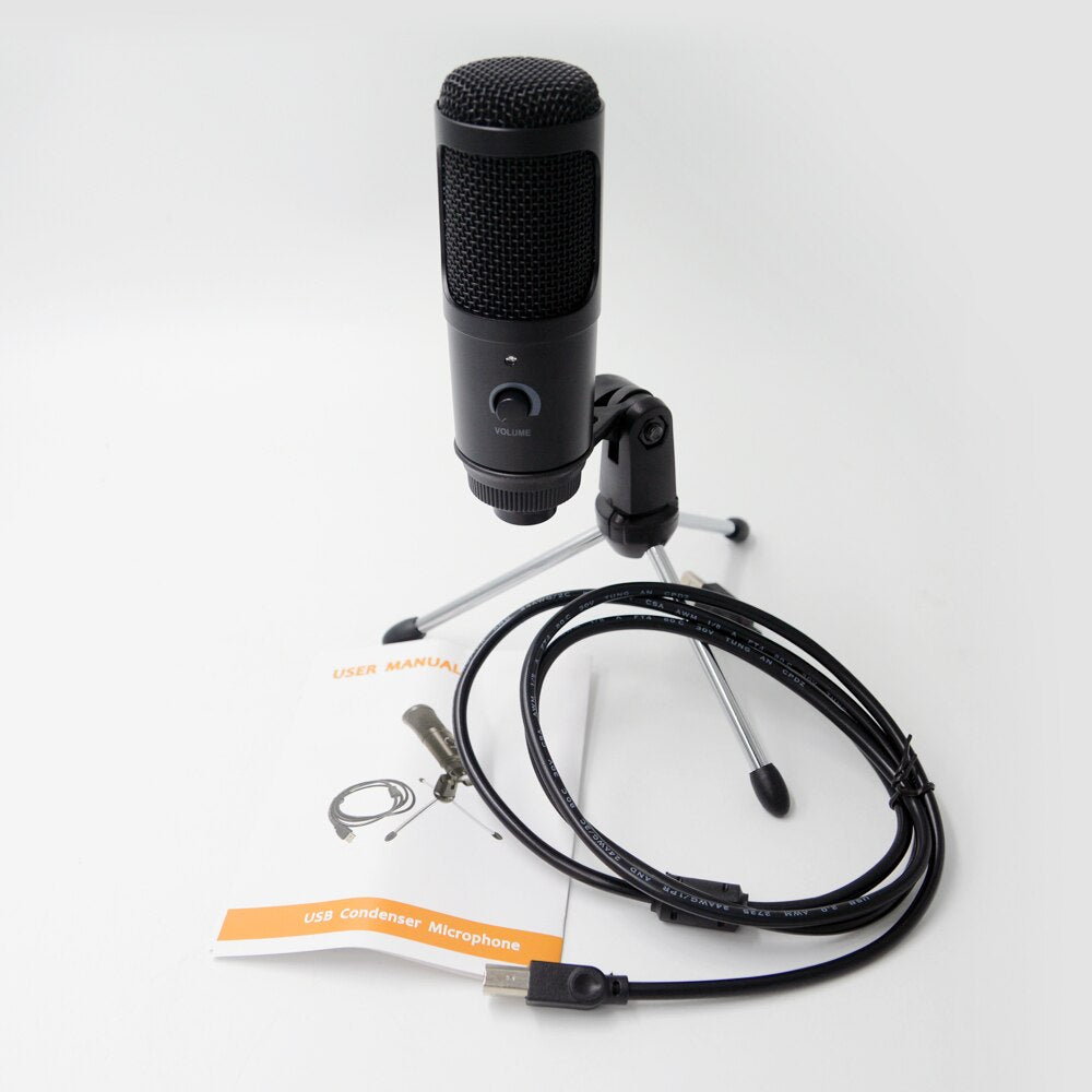 Streaming USB Microphone - Metal Condenser Microphone