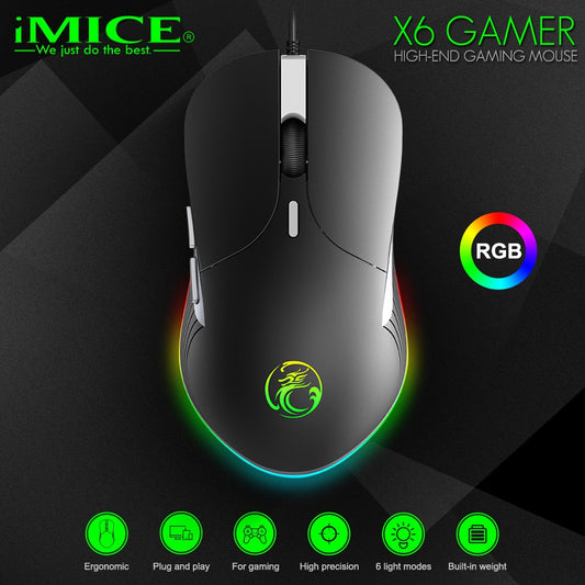 High Configuration USB Wired Gaming Mouse - 6400 DPI