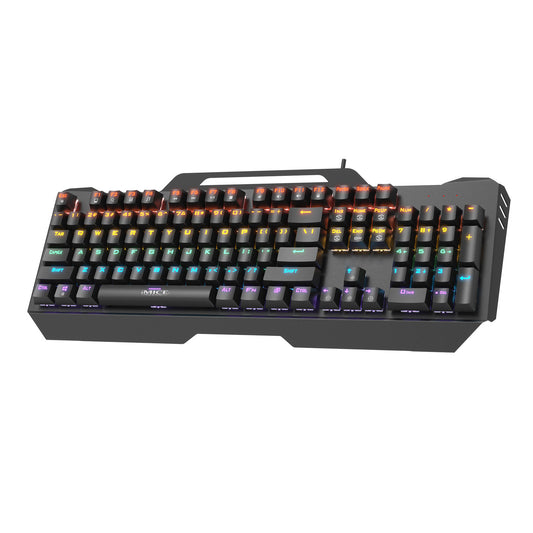 Wired RGB "Chicken Eating" Green Axis Mechanical Gaming Keyboard