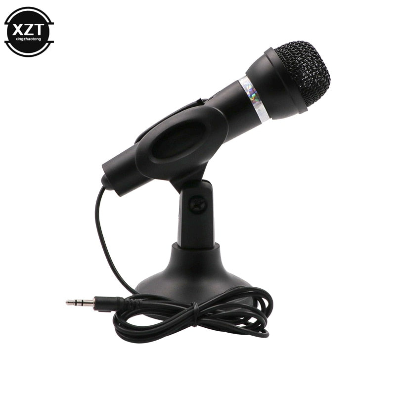 Condenser Microphone with 3.5mm Plug for PC Desktop Stand