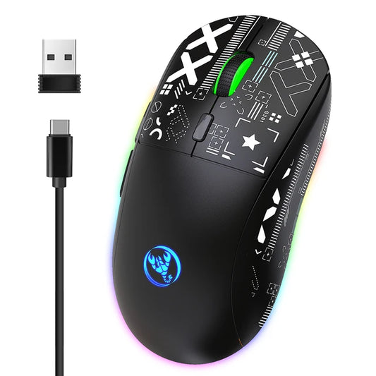 2.4G Wireless Mechanical RGB Gaming Mouse