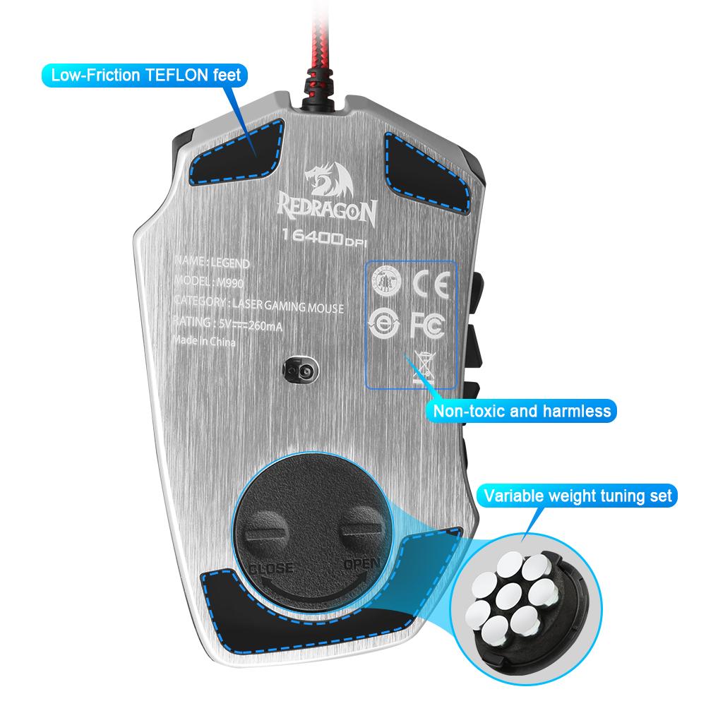 Ergonomic 16400 DPI Programmable USB Gaming Mouse