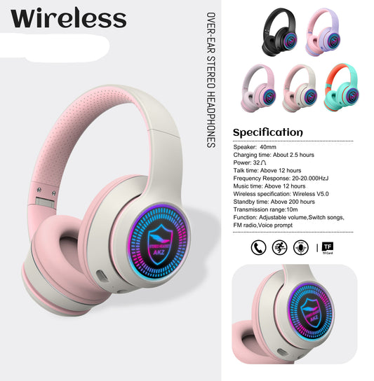 High Quality Wireless Bluetooth Headset with RGB Light