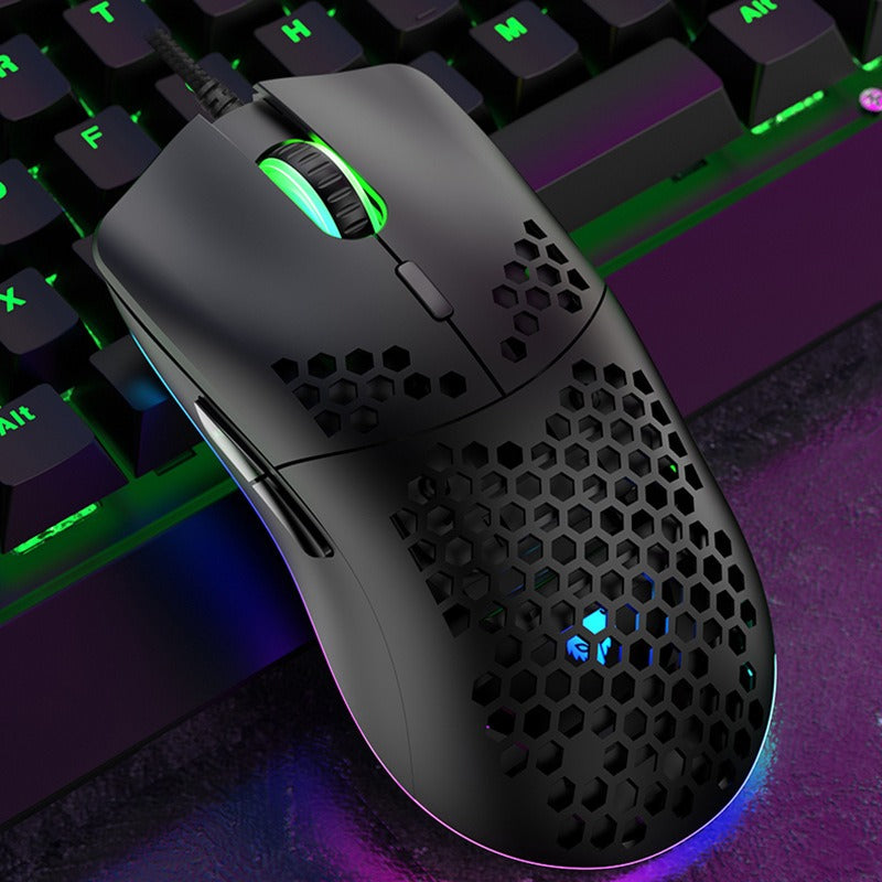 Wired Gaming Mouse with RGB Lighting and Macro Programming - 6 Keys
