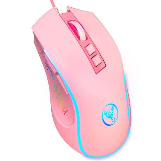 Colorful Wired Gaming Mouse - Adjustable 3600DPI
