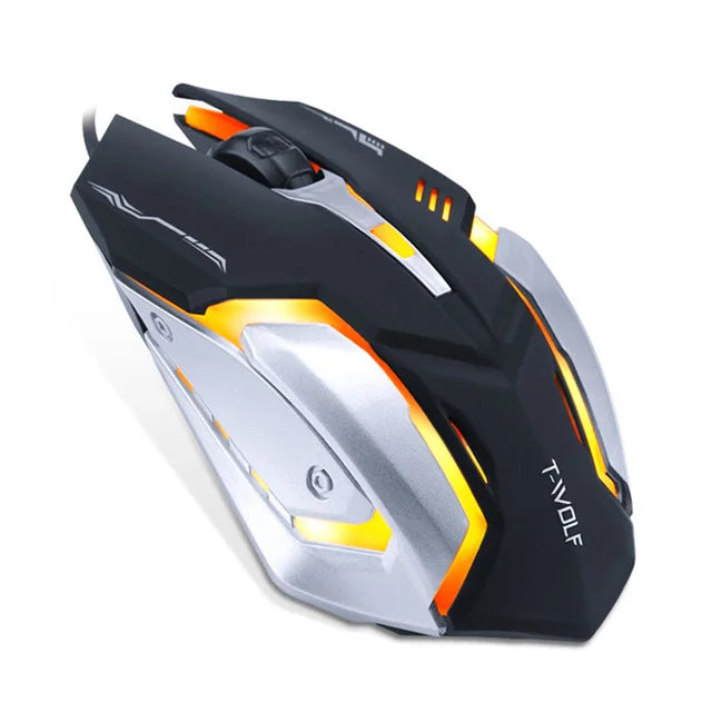 Pro Gamer Gaming Mouse - Adjustable Wired Optical 3200DPI