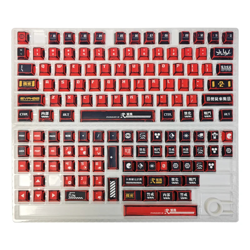 Manga Printed Keycaps Set 137 Keys Cherry Profile Custom Mechanical Keyboard