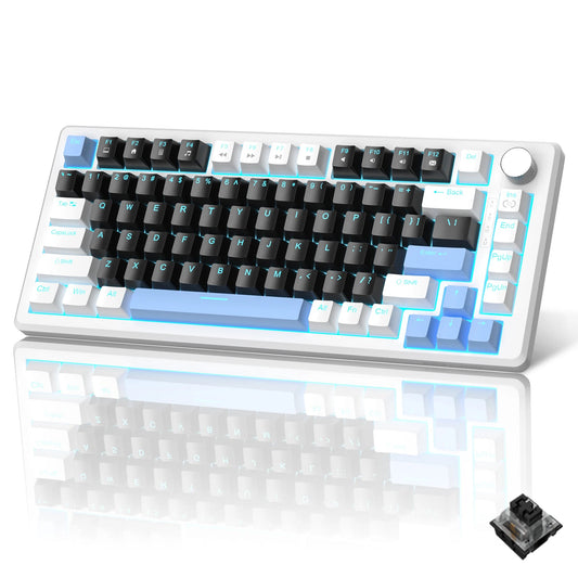 75% Mechanical Gaming Keyboard with Knob Control