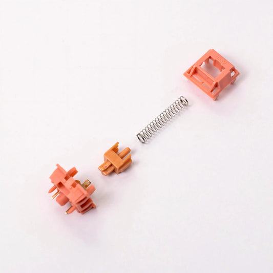 Rosewood 5 Pin 40gf Linear Switch Factory Lubed For MX Mechanical Keyboard 45 Pcs