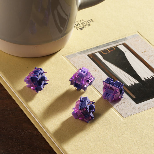 Lavender Purple 5 Pin 40gf Tactile Switches For MX Keyboard 45 Pack