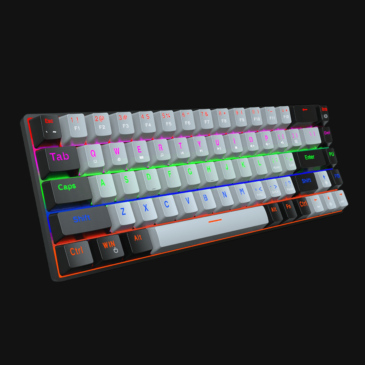 rainbow keyboards