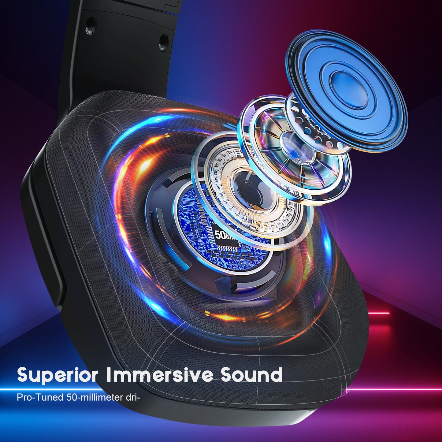 Head Mounted Wired Gaming Headset - RGB