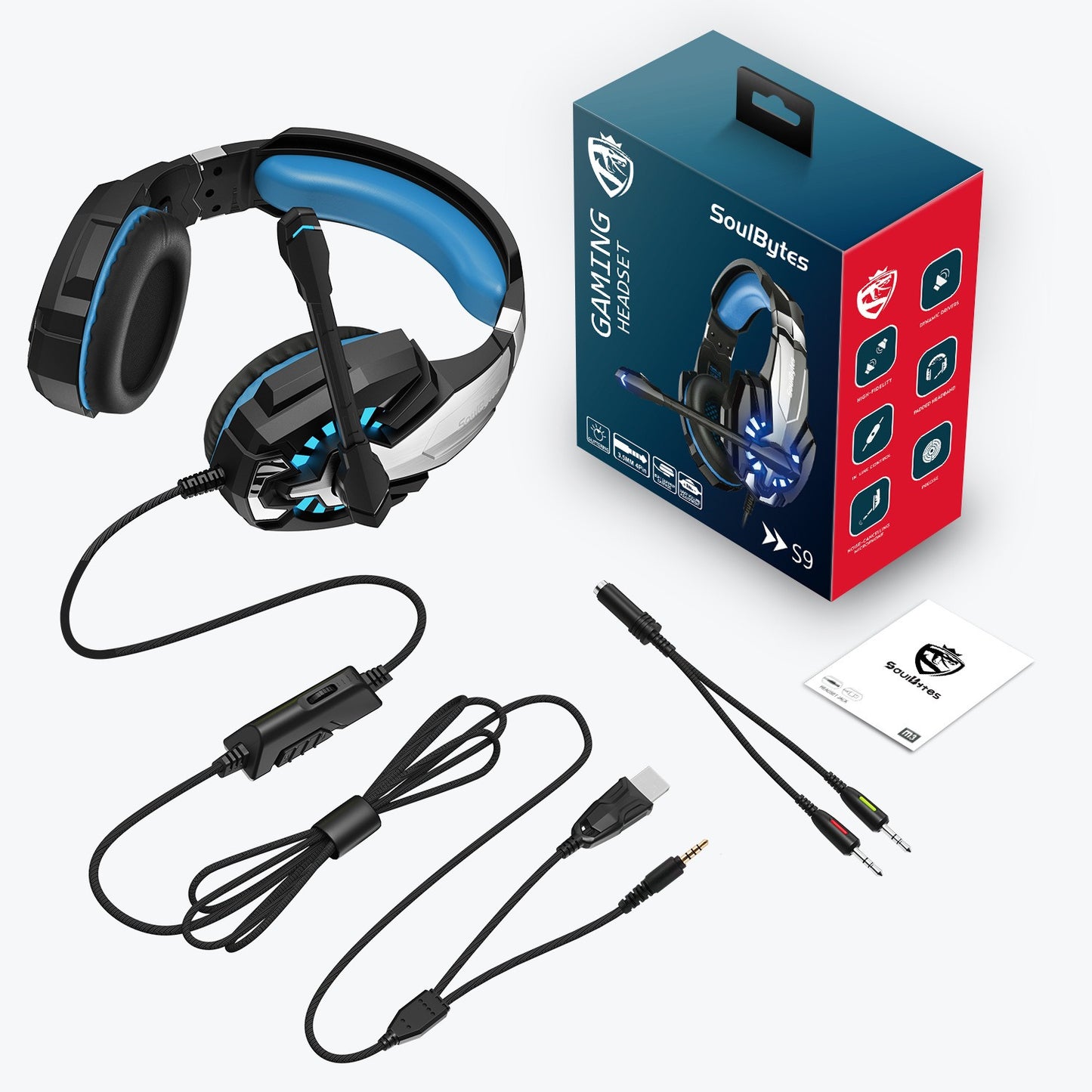 Head Mounted Gaming Earphones - Wired
