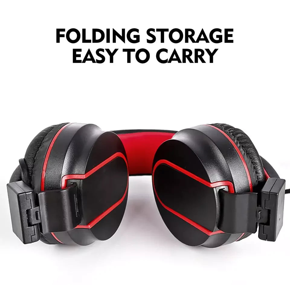 Head Mounted Wired Earphones for E-sports with Microphone