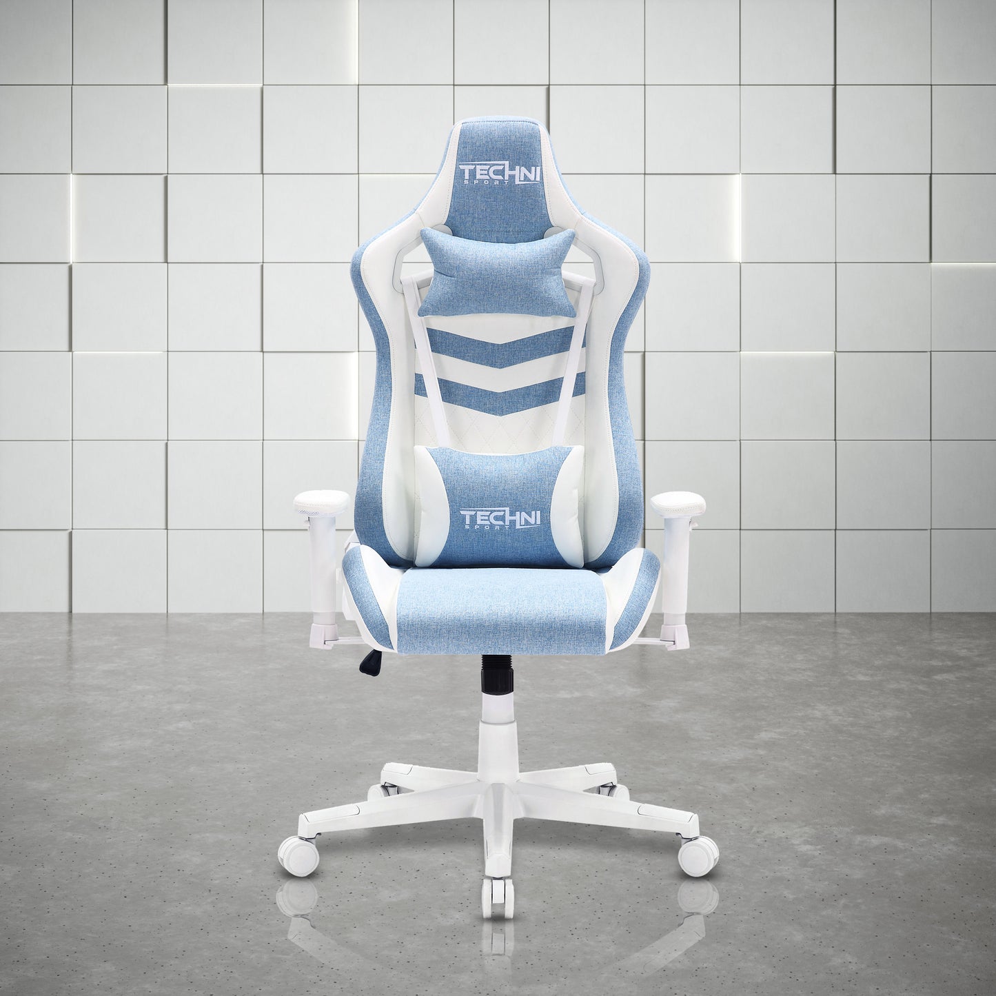 Pastel Blue Ergonomic Gaming Chair For Long Comfortable Sessions
