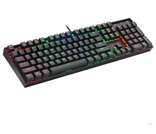 USB Mechanical Gaming Keyboard - Ergonomic RGB LED Backlit Keys