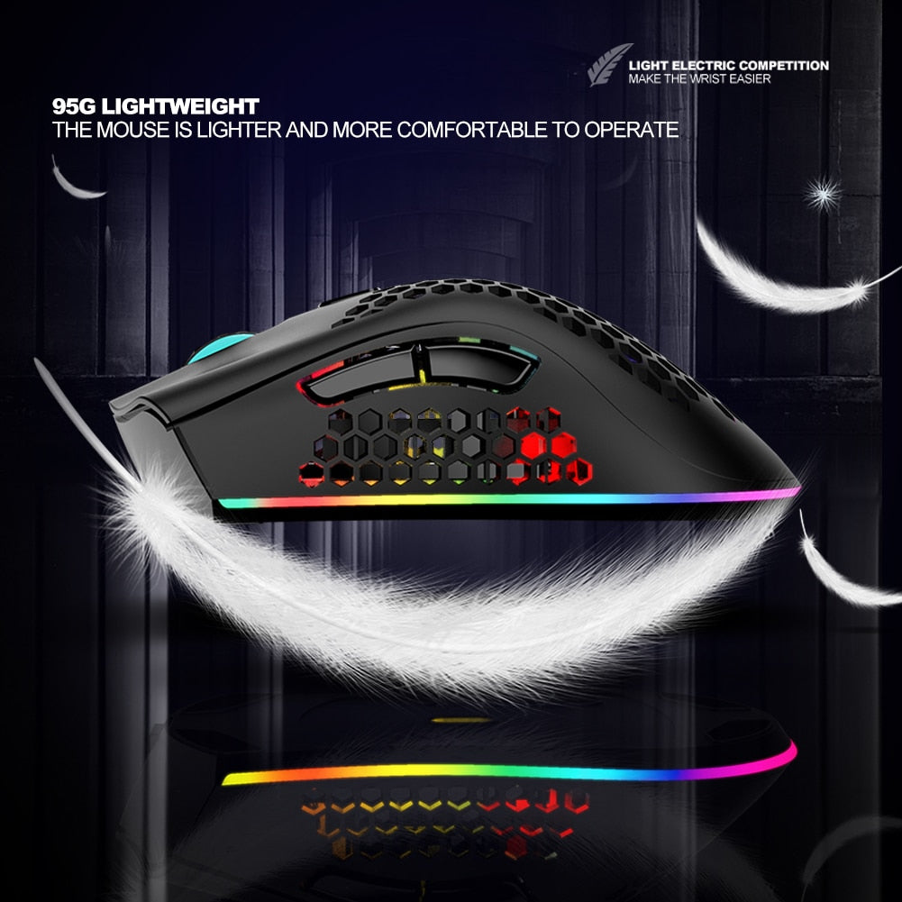 2.4GHz Wireless Gaming Mouse with RGB Lighting
