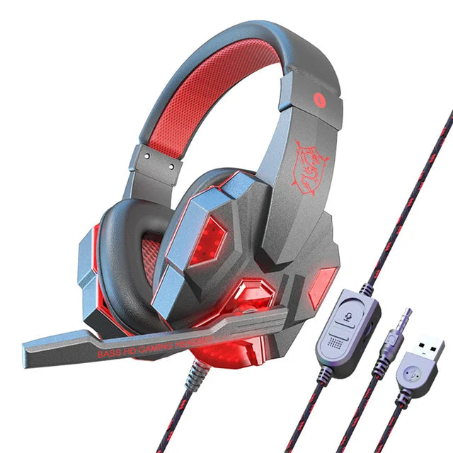 Wired Gaming Earphones with Head Mount