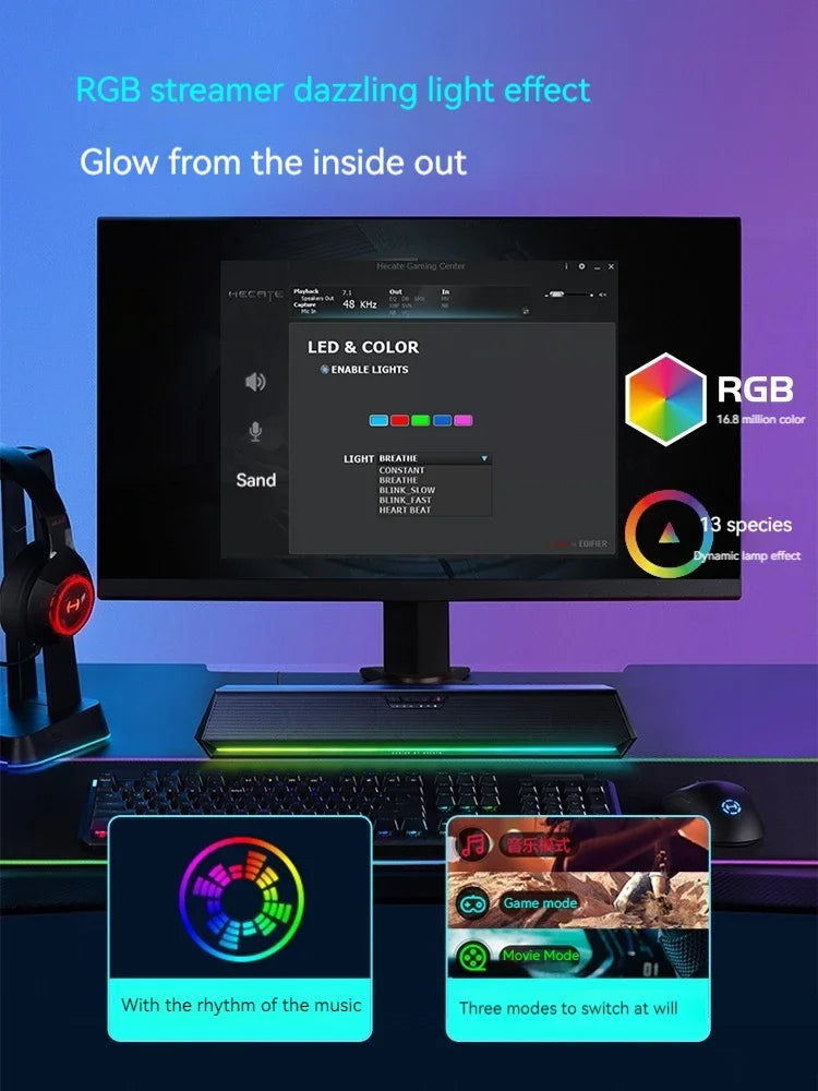 Gaming Loudspeaker and Microphone Box - Wired Bluetooth