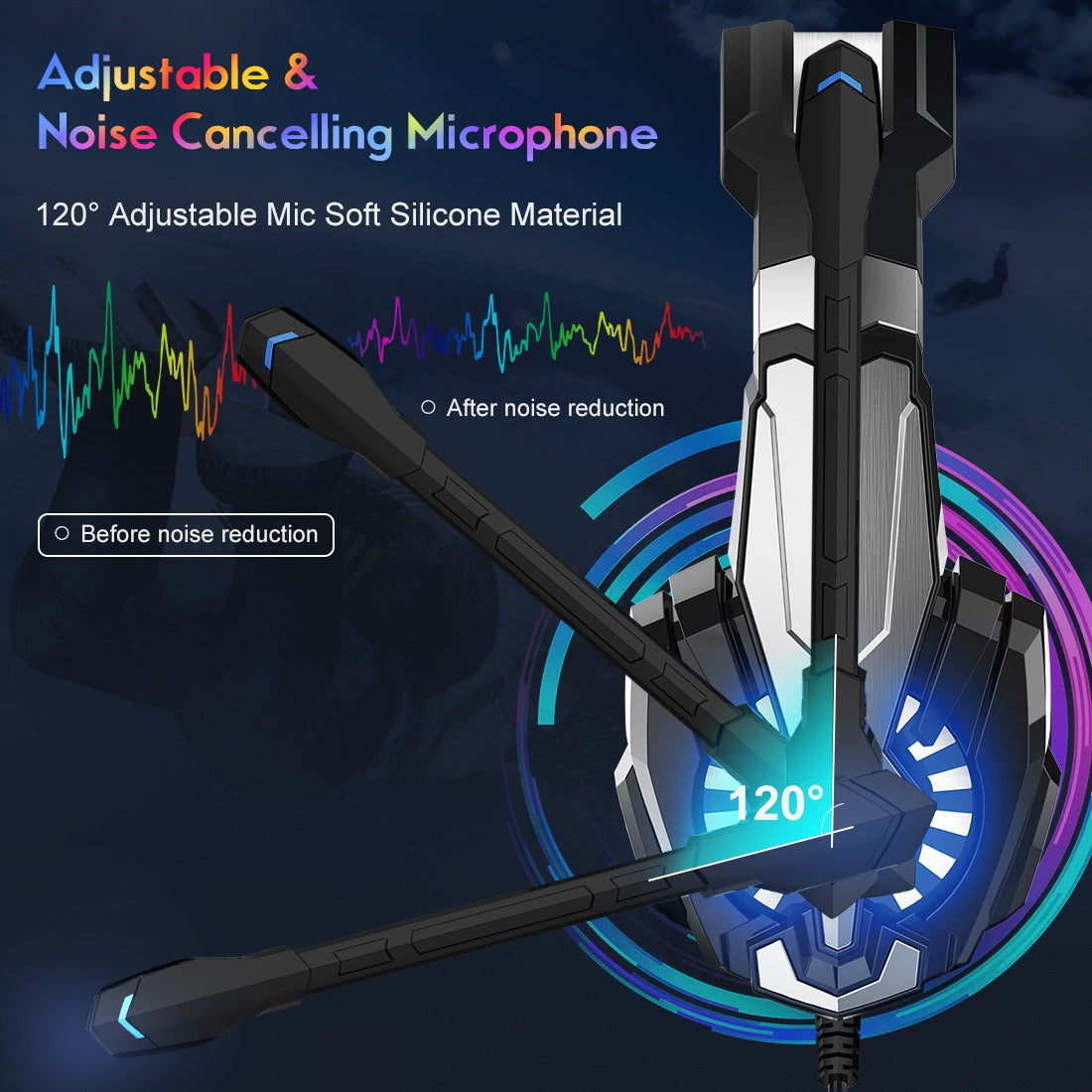 Head Mounted Gaming Earphones - Wired