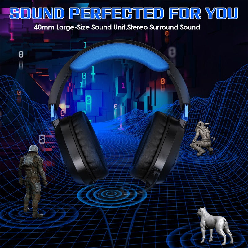 Head Mounted Wired Gaming Earphones