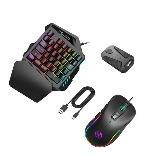 Wired Android Throne One-Handed Keyboard and Mouse Set