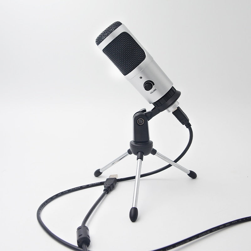 Streaming USB Microphone - Metal Condenser Microphone