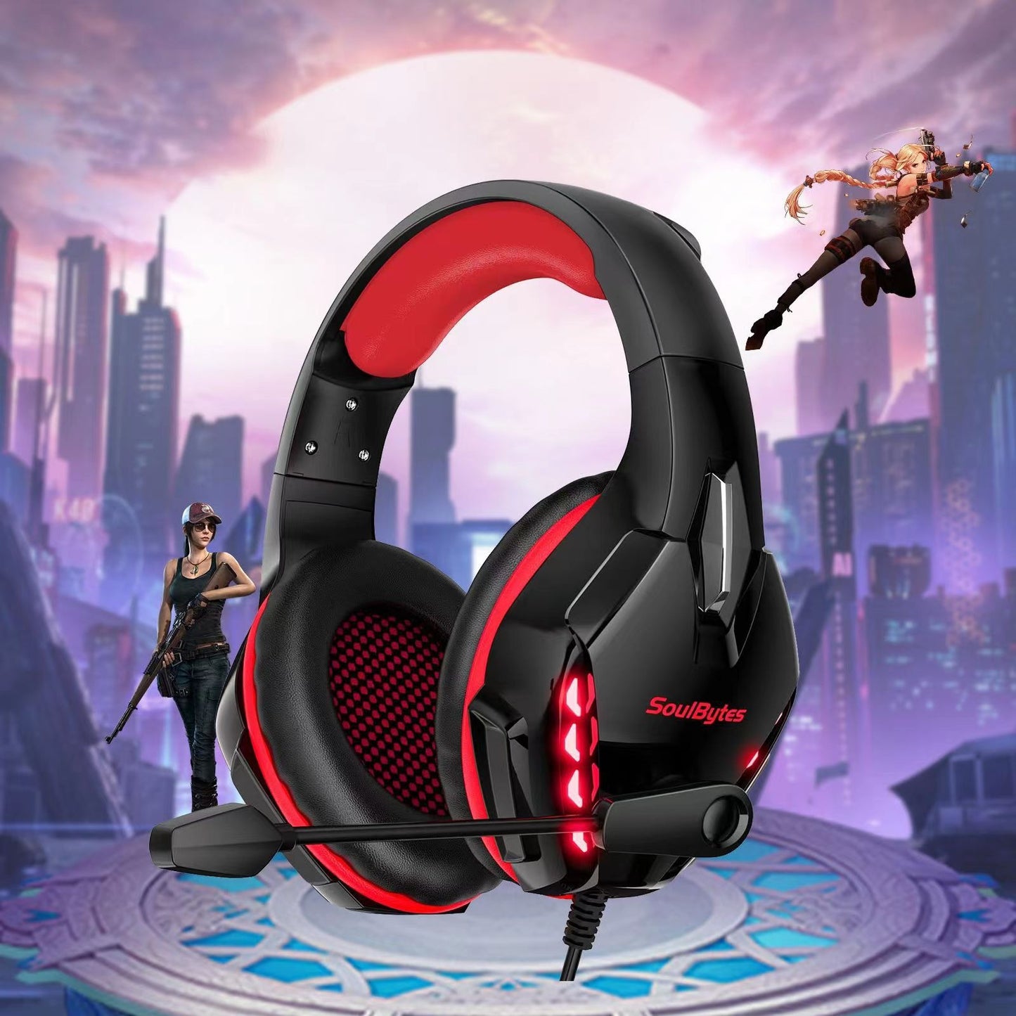 Head Mounted Gaming Earphones - Wired