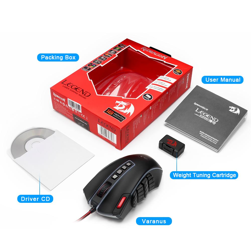Ergonomic 16400 DPI Programmable USB Gaming Mouse