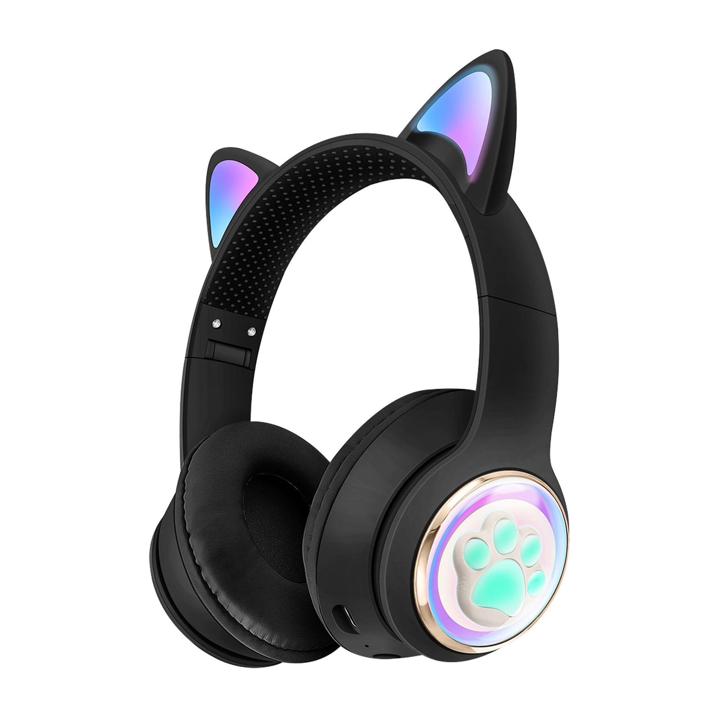 Luminous Head Mounted Bluetooth Cat Ear Earphones