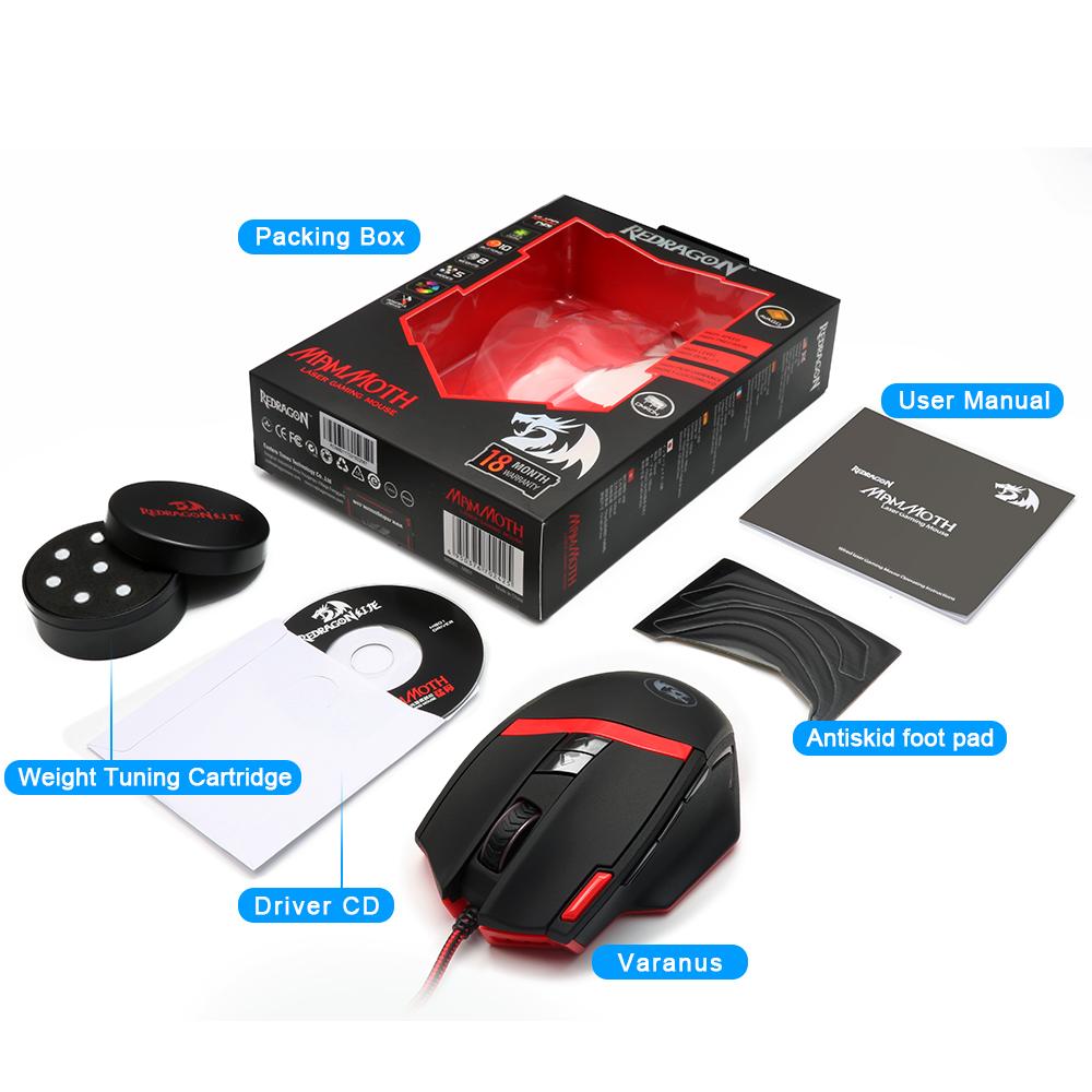 16400 DPI Gaming Mouse with 9 Programmable Buttons
