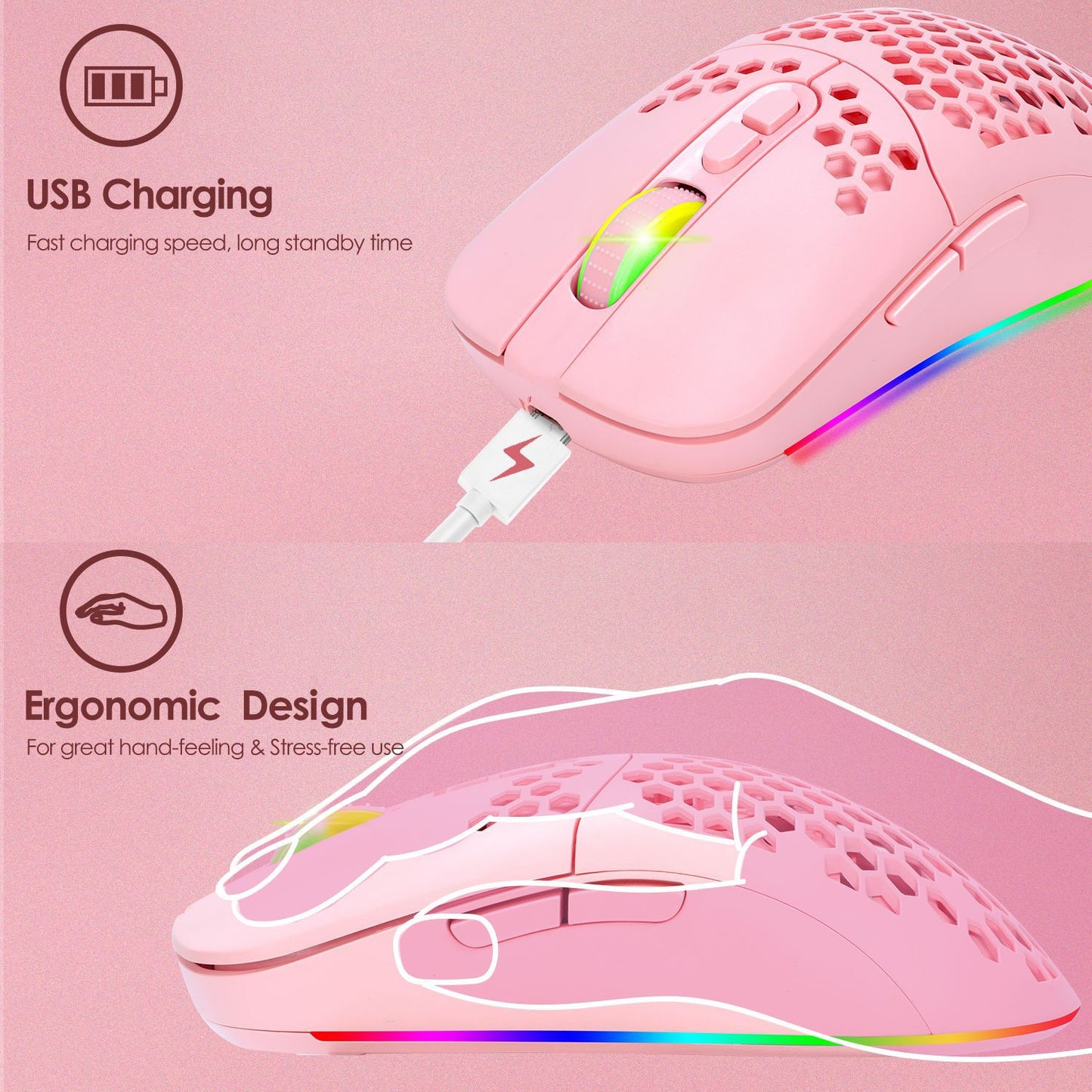 Wireless Mesh Bluetooth Mouse