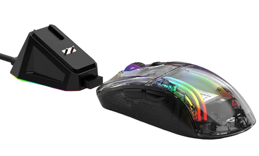 Luminous Wireless Bluetooth Transparent Gaming Mouse