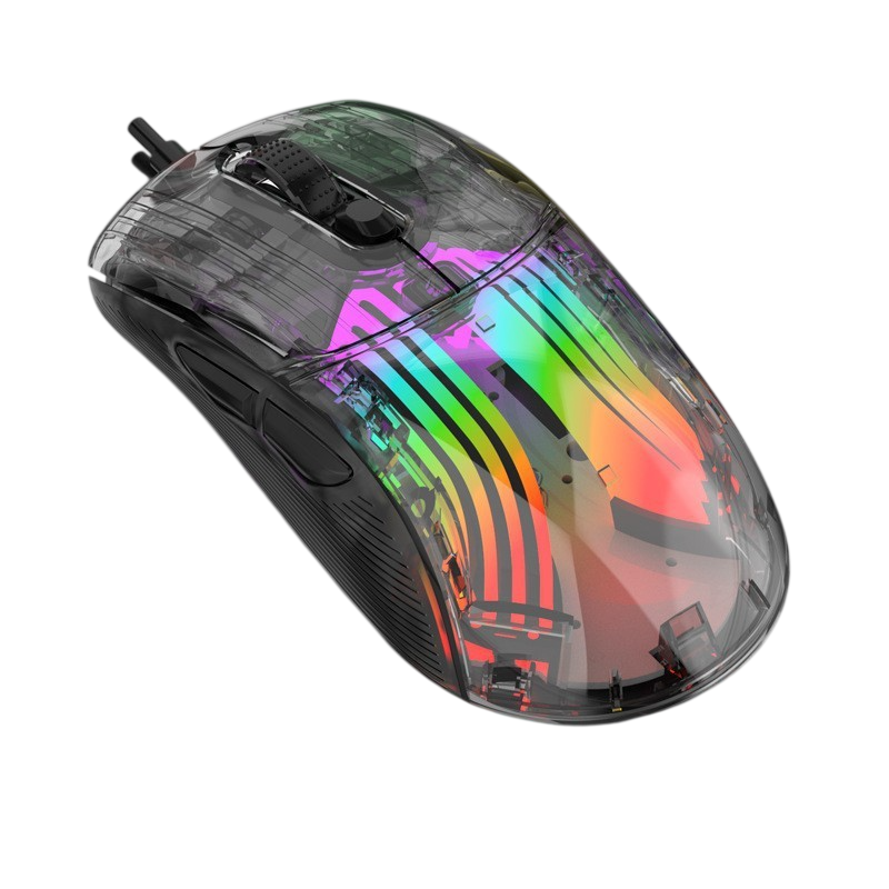 Luminous Wireless See Through Transparent Bluetooth RGB Gaming Mouse