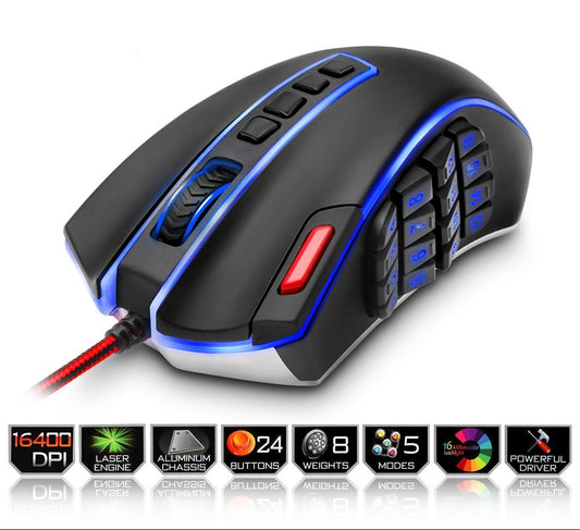 Ergonomic 16400 DPI Programmable USB Gaming Mouse