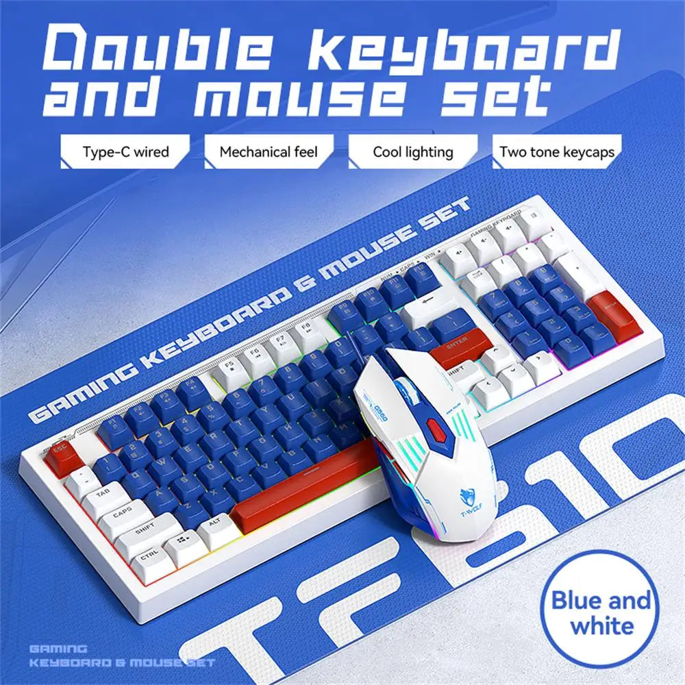 Mechanical Gaming Keyboard and Mouse Set - Wired
