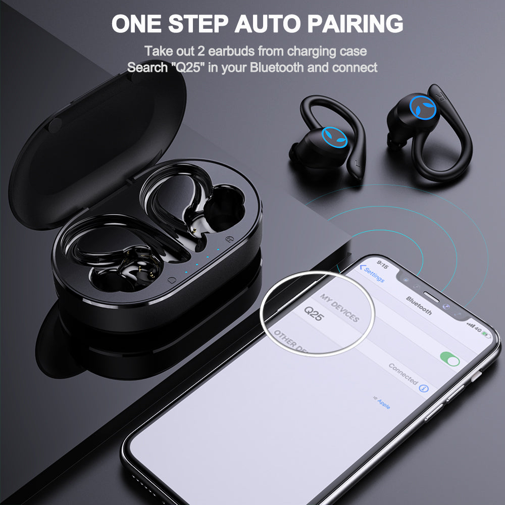 Wireless Bluetooth Sports Headset - Noise-Cancelling & Waterproof