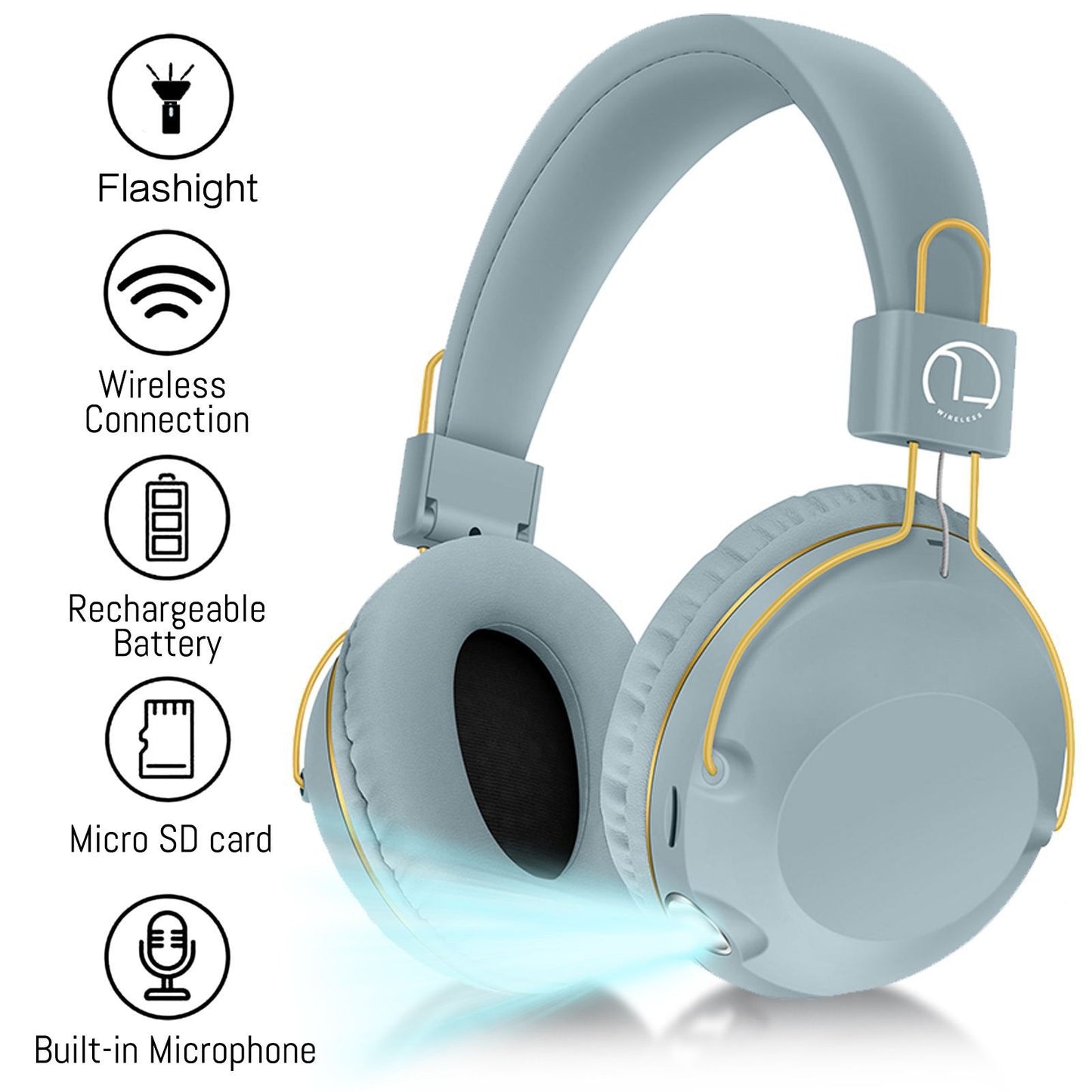 Wireless Bluetooth Headset with Long Battery Life