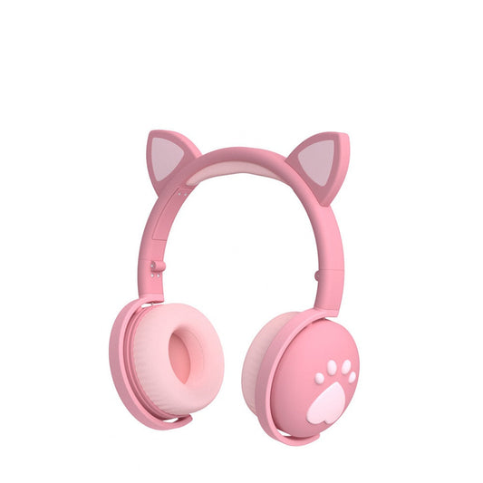 Bluetooth Headphones with LED Cat Ears