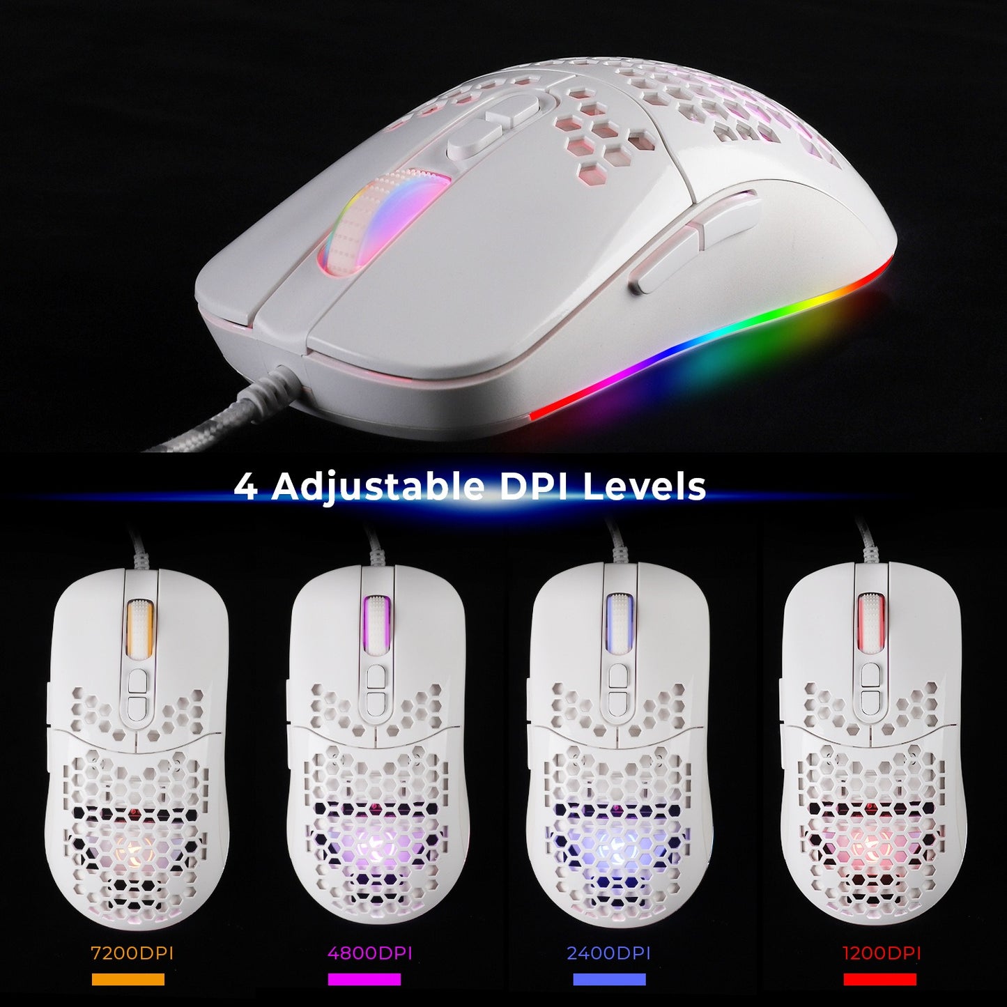 USB-C Luminous RGB Gaming Mouse