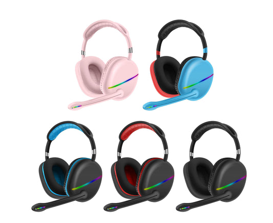 RGB Headset Bluetooth with Subwoofer | Long Battery Life