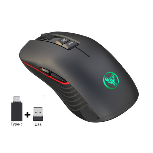 Rechargeable Wireless Mouse 3600dpi - Adjustable & Colorful