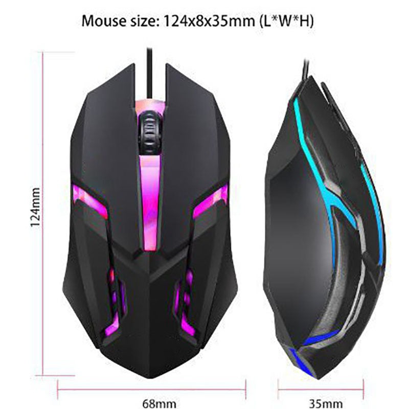 Neutral Wired Mouse - Colorful & Luminous