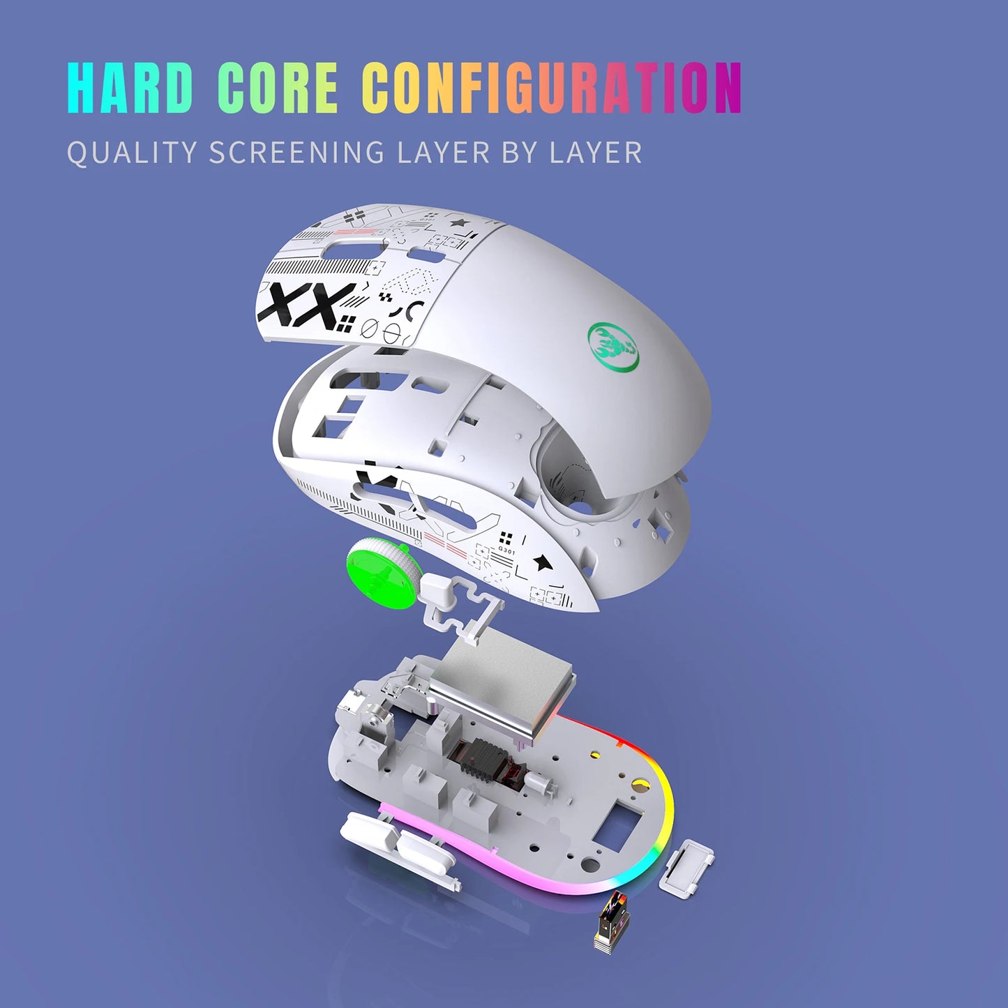 2.4G Wireless Mechanical RGB Gaming Mouse