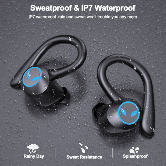 Wireless Bluetooth Sports Headset - Noise-Cancelling & Waterproof