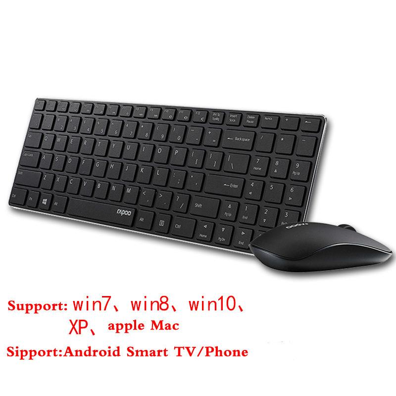 Ultra Thin Metal Wireless Keyboard And Mouse Combo For PC
