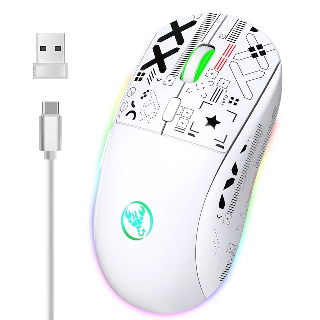2.4G Wireless Mechanical RGB Gaming Mouse