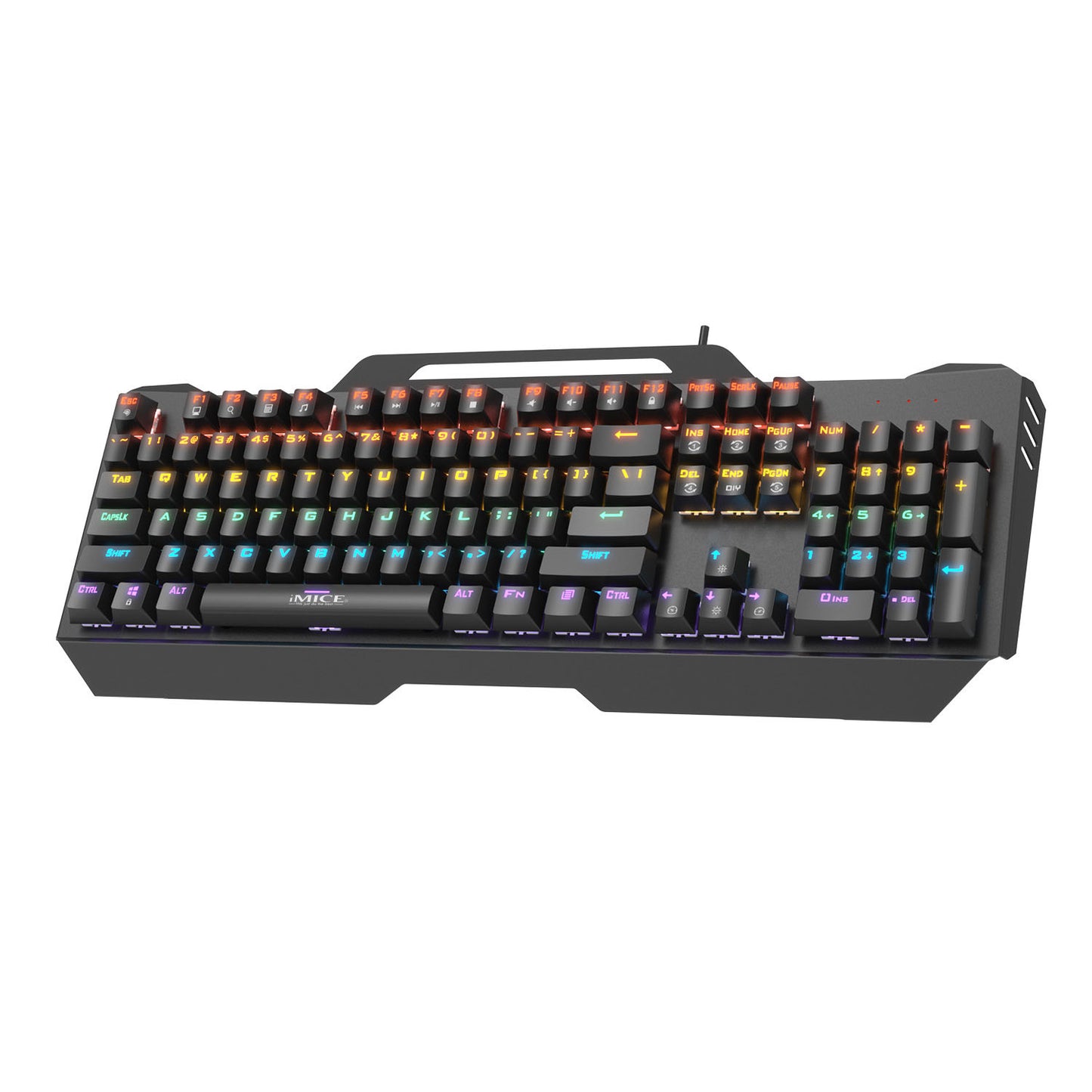 Wired RGB "Chicken Eating" Green Axis Mechanical Gaming Keyboard